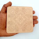 Pre Marked MDF Coasters #6 - 98mm Square - Pack of 2