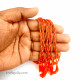 Rakhi Threads With Tassels - Orange & Golden - 12 Threads