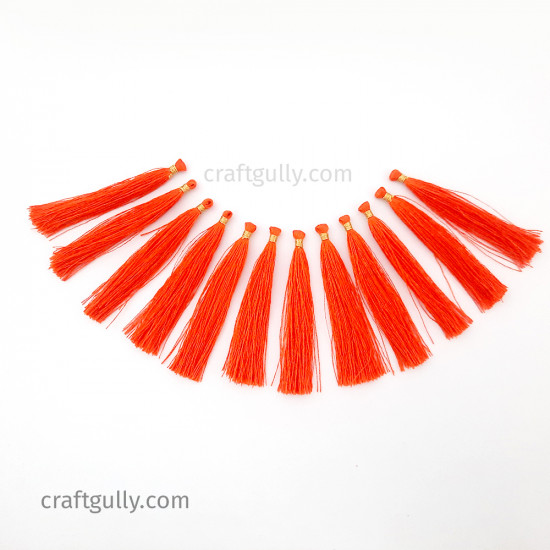 Tassels #13 - 70mm Orange - 12 Tassels