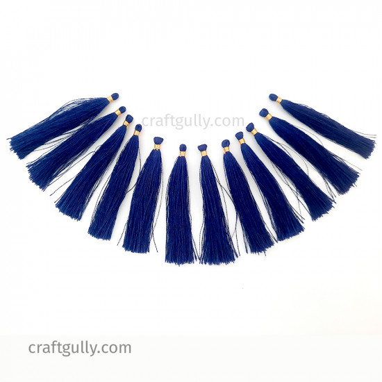 Tassels #15 - 80mm Navy Blue - 12 Tassels