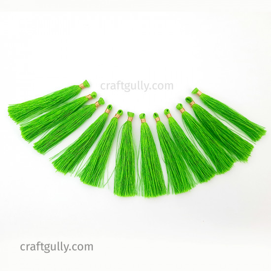 Tassels #17 - 65mm Grass Green - 12 Tassels