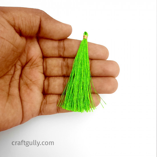 Tassels #17 - 65mm Grass Green - 12 Tassels