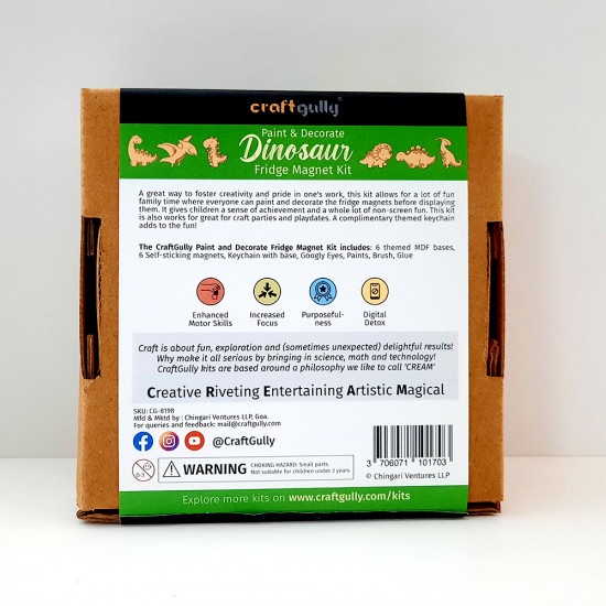 Fridge Magnets Kit - Dinosaur Theme