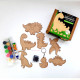 Fridge Magnets Kit - Dinosaur Theme