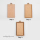 MDF Embroidery Hoop Base 63mm - Rectangle - 1 Set