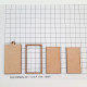 MDF Embroidery Hoop Base 63mm - Rectangle - 1 Set