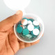 Cut Mirrors 14mm - Round - 50gms/ 120 Pcs Cut Mirrors 14mm - Round - 50gms/ 120 Pcs