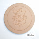 Pre Marked Lippan MDF Base #1 - 10 Inches Round Ganesha - 1 Piece