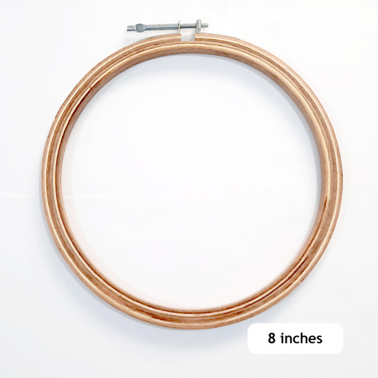 Embroidery Hoop / Ring - 8 inches - Pack of 1