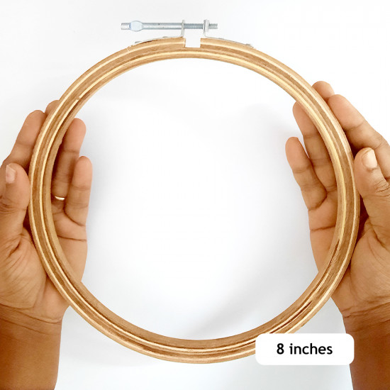 Embroidery Hoop / Ring - 8 inches - Pack of 1