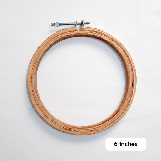 Embroidery Hoop / Ring - 6 inches - Pack of 1