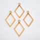 Bezels #4 - 35mm Diamond - Golden - 4 Bezels