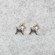Enamel Charms 21mm - Reindeer #1 - Black - 2 Charms