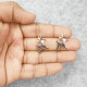 Enamel Charms 21mm - Reindeer #1 - Black - 2 Charms
