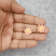Enamel Charms 18mm - Flower #28 - Orange - 2 Charms