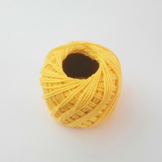Crochet Thread 6 Ply Cotton - Yellow - 10gms