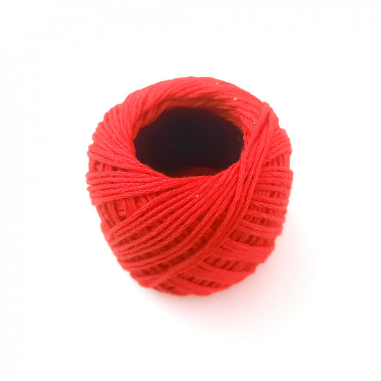 Crochet Thread 6 Ply Cotton - Red - 10gms