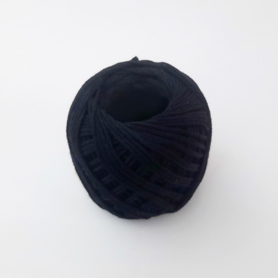 Crochet Thread 6 Ply Cotton - Black - 10gms