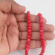 Mottled Glass Beads 6mm - Red - 1 String