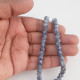 Mottled Glass Beads 6mm - Grey - 1 String