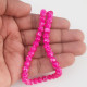 Mottled Glass Beads 6mm - Hot Pink - 1 String