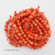 Mottled Glass Beads 6mm - Orange - 1 String