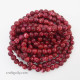 Mottled Glass Beads 6mm - Maroon - 1 String