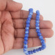 Mottled Glass Beads 6mm - Royal Blue - 1 String