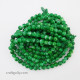Mottled Glass Beads 6mm - Dark Green - 1 String