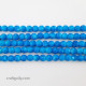 Mottled Glass Beads 6mm - Blue - 1 String