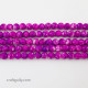 Mottled Glass Beads 6mm - Purple - 1 String