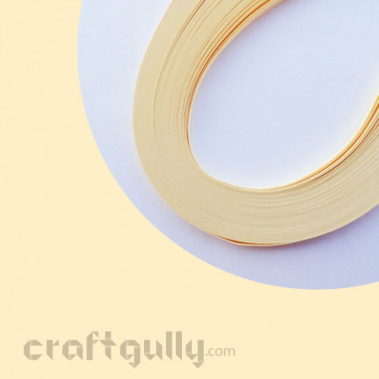 Quilling Strips 1mm Cream - 17Inch - 100 Strips