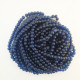Glass Beads 8mm Round - Matte Trans. Royal Blue - 1 String