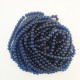 Glass Beads 8mm Round - Matte Trans. Royal Blue - 1 String / 100 Beads