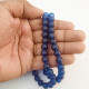 Glass Beads 8mm Round - Matte Trans. Royal Blue - 1 String