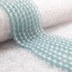 Glass Beads 8mm Round - Matte Trans. Teal - 1 String / 100 Beads