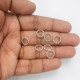 Spacer Rings #1 - 9mm Metal - Antique Silver Finish - 10 gms