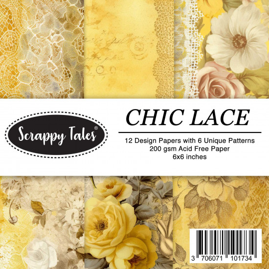 Pattern Papers 6x6 - Chic Lace - Pack of 12