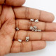 Metal Beads 10mm Pipe #1 - Silver Finish - 10 gms