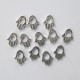 Metal Beads 12mm Hamsa Design #22 - Silver Finish - 12 Beads