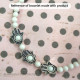 Metal Beads 12mm Hamsa Design #22 - Silver Finish - 12 Beads