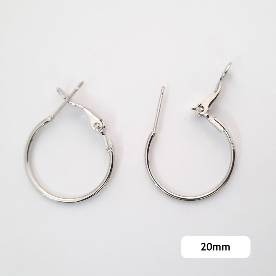 Gold filled and Sterling Silver Hoops in Four Sizes - GiGisPetals