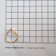 Earring Hoops #3 - 20mm Golden Finish - 5 Pairs