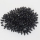 Glass Beads 13mm Rice / Rizo Drop Faceted - Black - 1 String