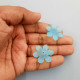 Acrylic Beads 24mm Flower #21 - Sea Blue - 30 Beads