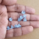 Acrylic Charms 7mm - Flower #2 Light Blue - 10 gms