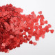 Sequins 8mm - Heart #15 - Glitter Red - 20gms