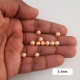 Acrylic Beads 5.5mm Pearl Finish - Peach - 20gms