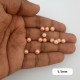 Acrylic Beads 5.5mm Pearl Finish - Dark Peach - 20gms