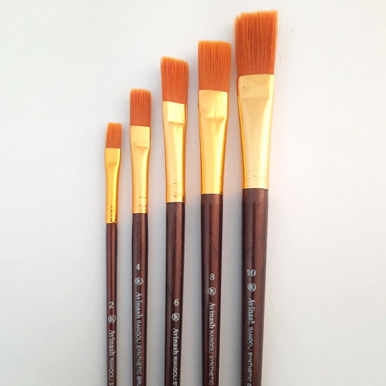 Brushes - Flat #7 - Set Of 5